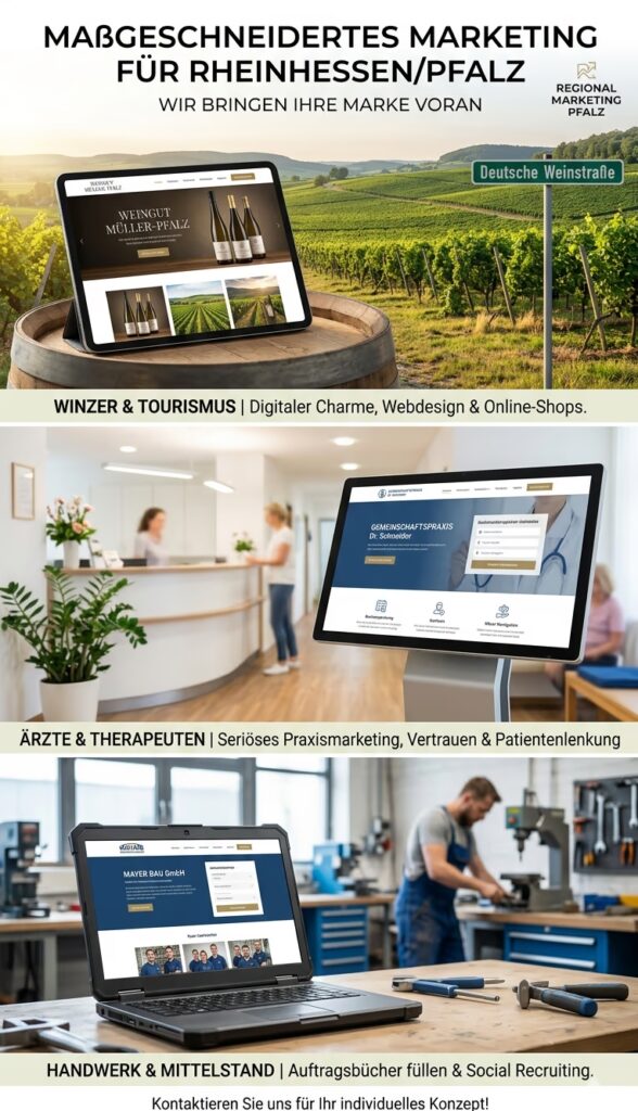 Marketing und Webdesign für die Regionen Pfalz & Rheinhessen